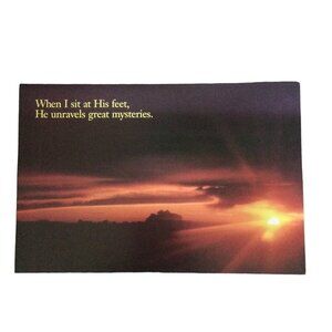 Vintage Argus Poster Print 1987 80s DIY Craft Inspirational Quote Sunset